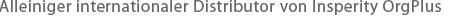 Alleiniger internationaler Distributor von Insperity OrgPlus